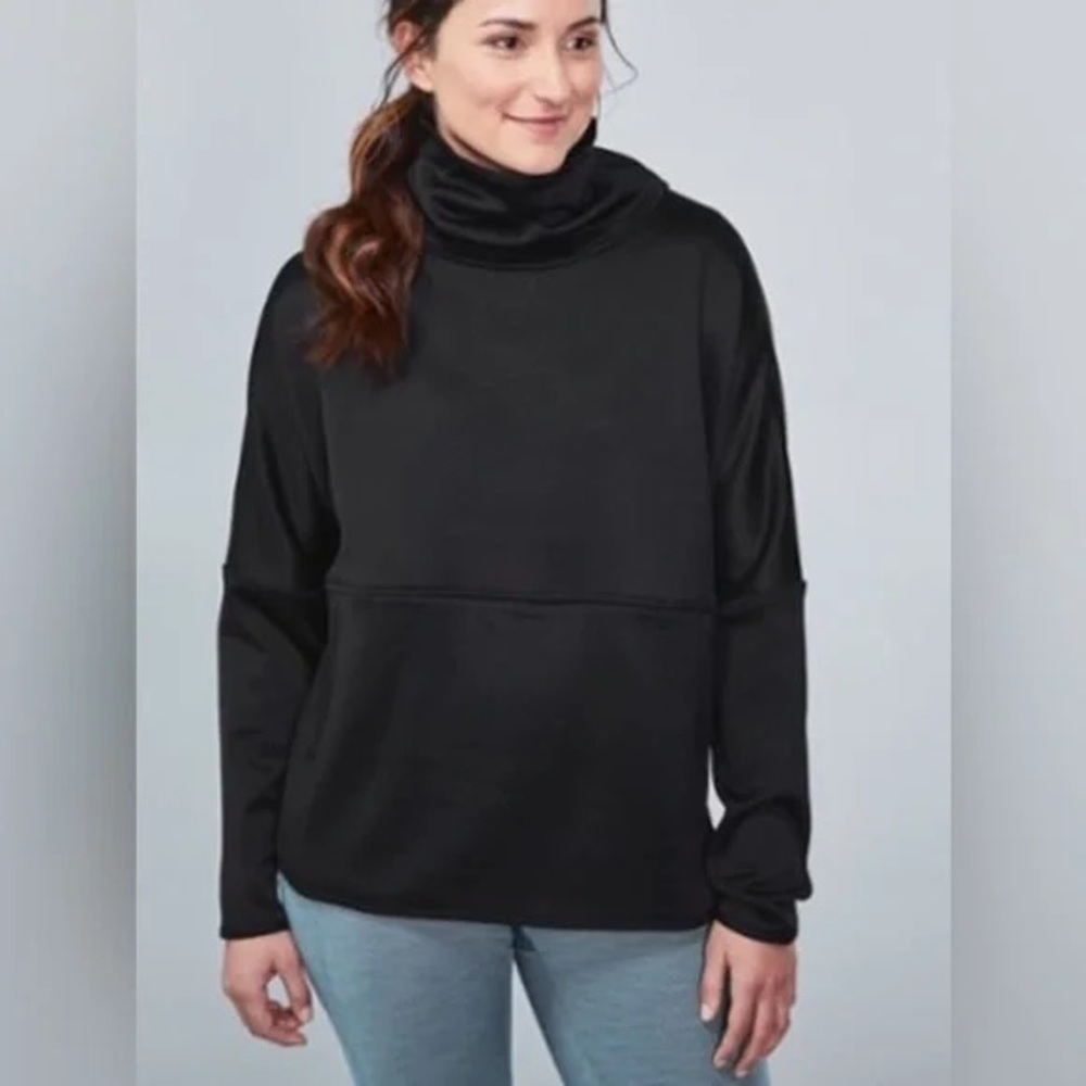 The North Face Women's Black Cowl Neck “slacker poncho” in size small Sweatshirt